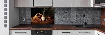Pannello retrocucina con stampa raffigurante una tazza di caffè