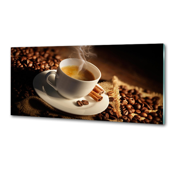 Pannello paraschizzi cucina con motivo a tazza di caffè