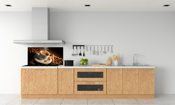 Pannello paraschizzi cucina con motivo a tazza di caffè