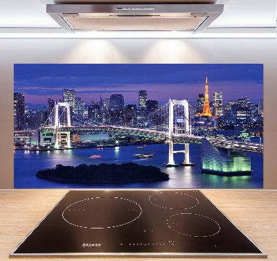 Rivestimento parete cucina con motivo Ponte di Tokyo