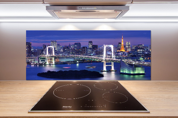 Rivestimento parete cucina con motivo Ponte di Tokyo