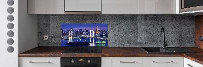 Rivestimento parete cucina con motivo Ponte di Tokyo