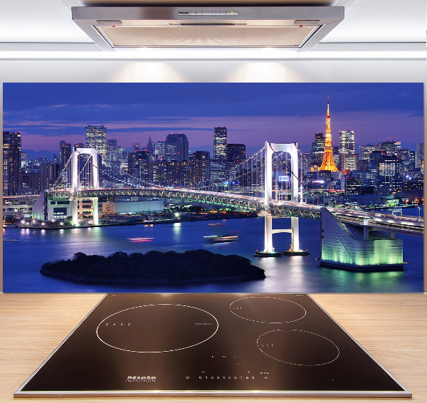 Rivestimento parete cucina con motivo Ponte di Tokyo