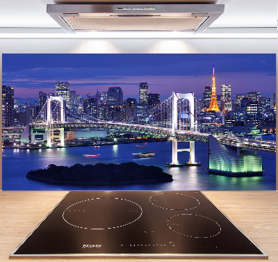 Rivestimento parete cucina con motivo Ponte di Tokyo