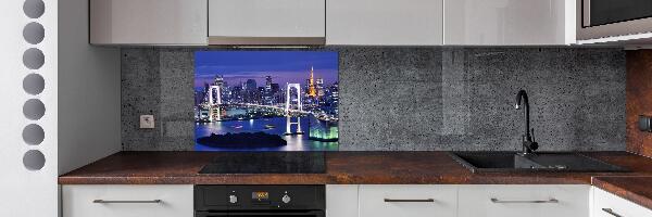 Rivestimento parete cucina con motivo Ponte di Tokyo