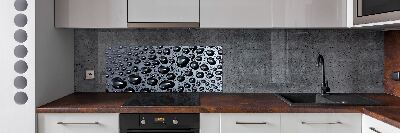 Rivestimento parete cucina con motivo Gocce d'acqua