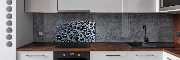 Rivestimento parete cucina con motivo Gocce d'acqua