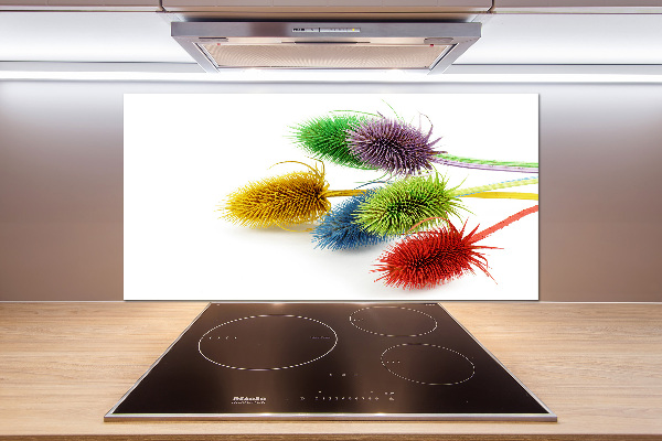 Pannello paraschizzi cucina con motivo a cardo