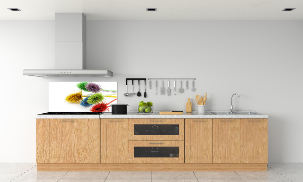 Pannello paraschizzi cucina con motivo a cardo