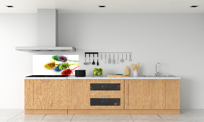 Pannello paraschizzi cucina con motivo a cardo