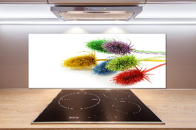 Pannello paraschizzi cucina con motivo a cardo