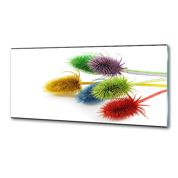 Pannello paraschizzi cucina con motivo a cardo