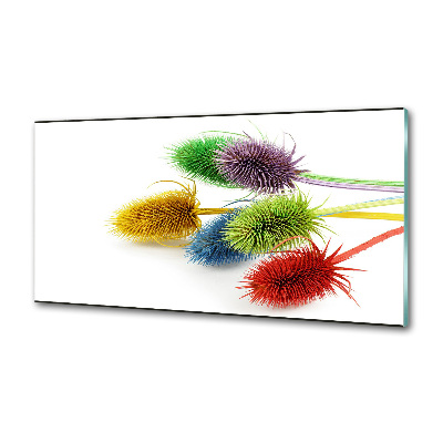 Pannello paraschizzi cucina con motivo a cardo