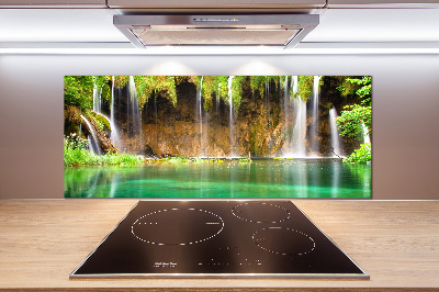 Rivestimento parete cucina con motivo Laghi di Plitvice