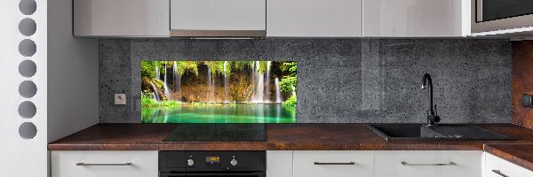 Rivestimento parete cucina con motivo Laghi di Plitvice