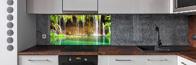 Rivestimento parete cucina con motivo Laghi di Plitvice