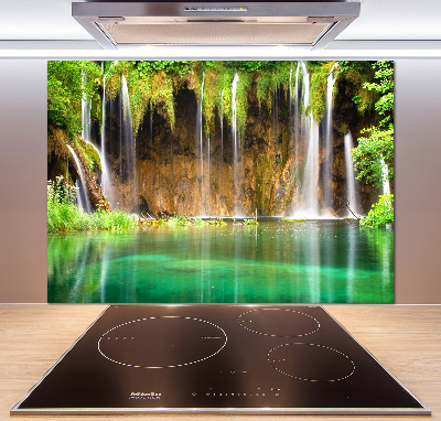 Rivestimento parete cucina con motivo Laghi di Plitvice