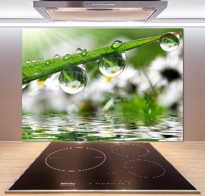 Rivestimento parete cucina con motivo 