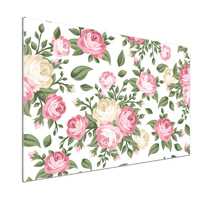 Pannello retrocucina con motivo a rose