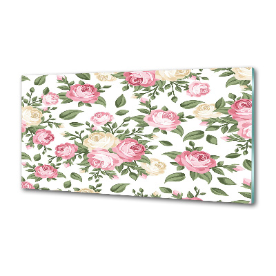 Pannello retrocucina con motivo a rose