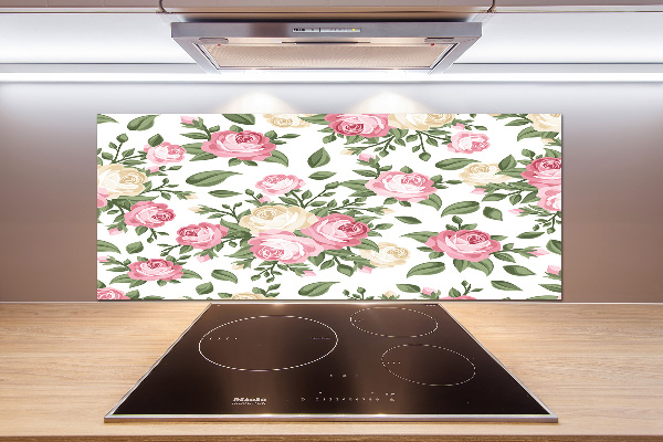 Pannello retrocucina con motivo a rose