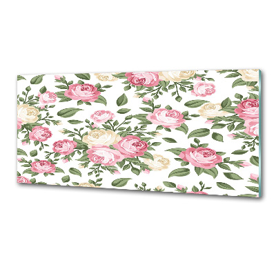 Pannello retrocucina con motivo a rose