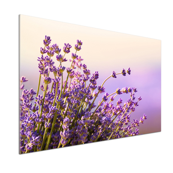Rivestimento parete cucina con motivo lavanda