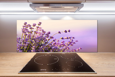 Rivestimento parete cucina con motivo lavanda