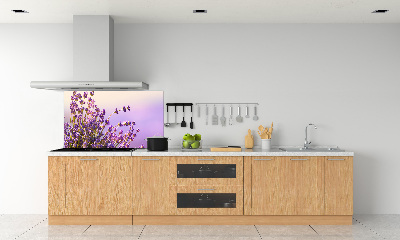 Rivestimento parete cucina con motivo lavanda