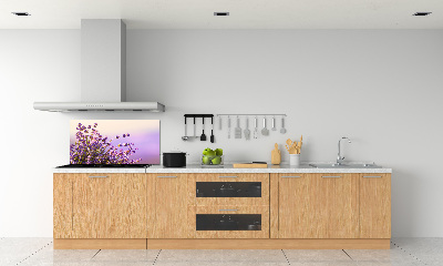 Rivestimento parete cucina con motivo lavanda