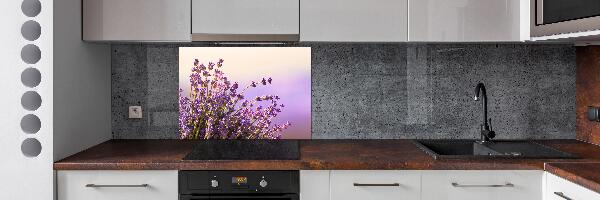 Rivestimento parete cucina con motivo lavanda