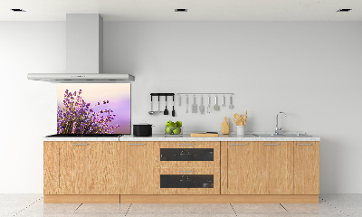 Rivestimento parete cucina con motivo lavanda