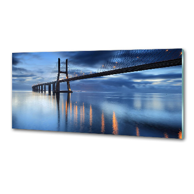 Pannello paraschizzi cucina con ponte illuminato