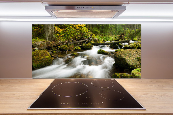 Pannello paraschizzi cucina con stampa 'Torrente Olczyski'