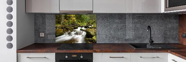 Pannello paraschizzi cucina con stampa 'Torrente Olczyski'