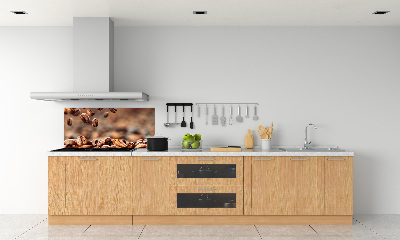 Pannello paraschizzi cucina con motivo a chicchi di caffè