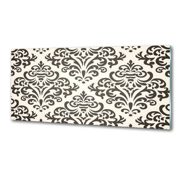 Pannello retrocucina con motivo ornamentale come sfondo