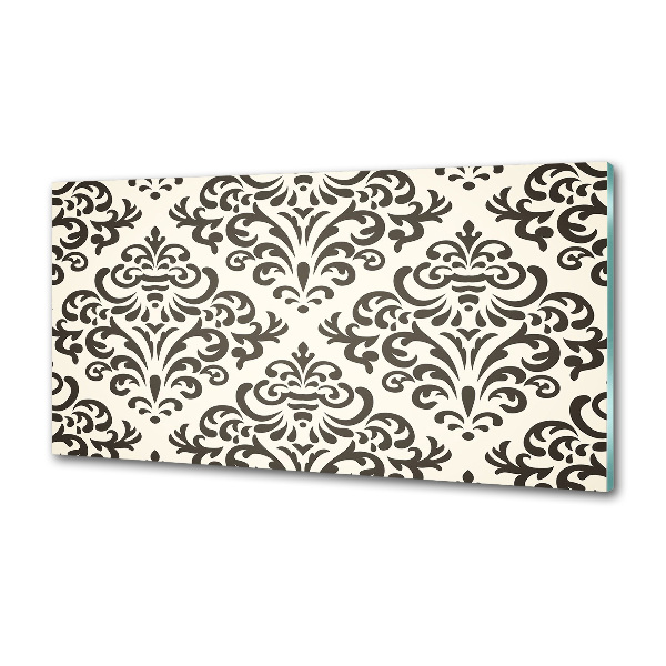 Pannello retrocucina con motivo ornamentale come sfondo