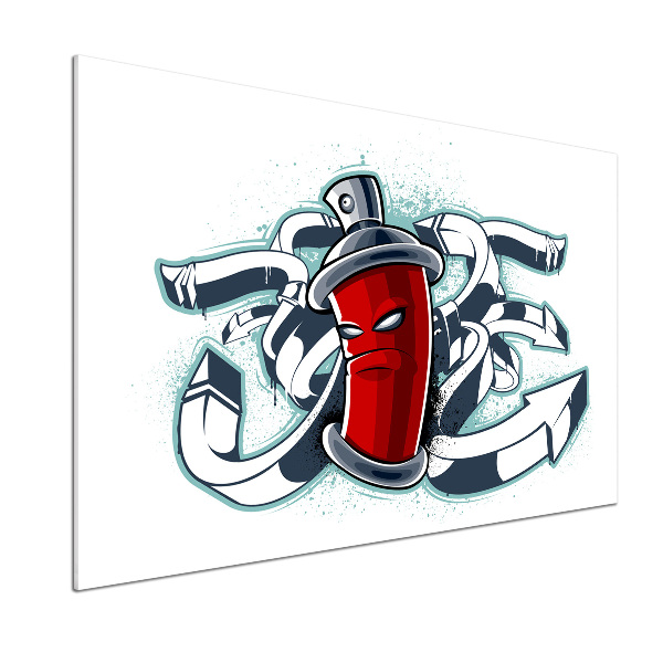 Pannello paraschizzi cucina con motivo graffito