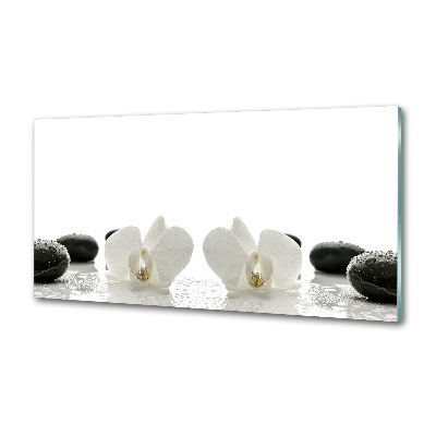 Pannello paraschizzi cucina con motivo orchidea