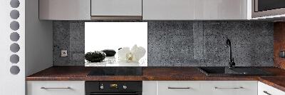 Pannello paraschizzi cucina con motivo orchidea