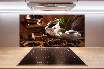 Rivestimento parete cucina con motivo a una tazza di espresso