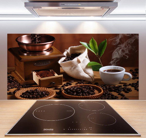 Rivestimento parete cucina con motivo a una tazza di espresso