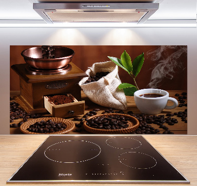 Rivestimento parete cucina con motivo a una tazza di espresso