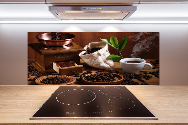 Rivestimento parete cucina con motivo a una tazza di espresso