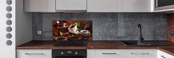 Rivestimento parete cucina con motivo a una tazza di espresso