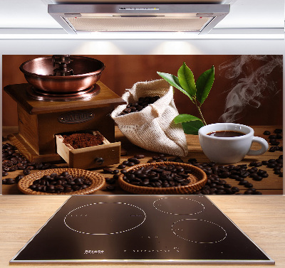 Rivestimento parete cucina con motivo a una tazza di espresso