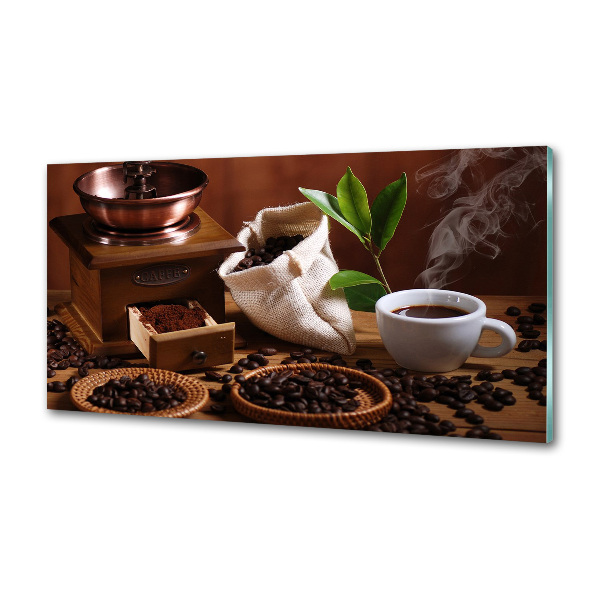 Rivestimento parete cucina con motivo a una tazza di espresso