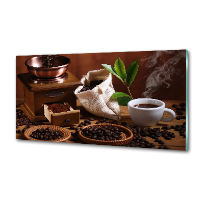 Rivestimento parete cucina con motivo a una tazza di espresso