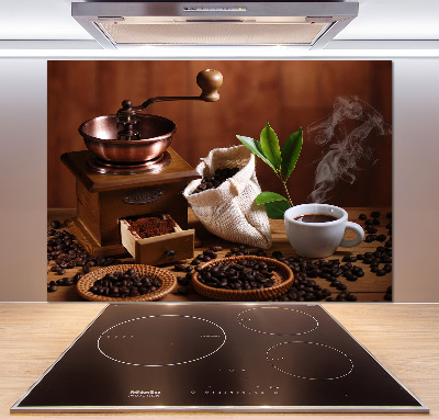 Rivestimento parete cucina con motivo a una tazza di espresso